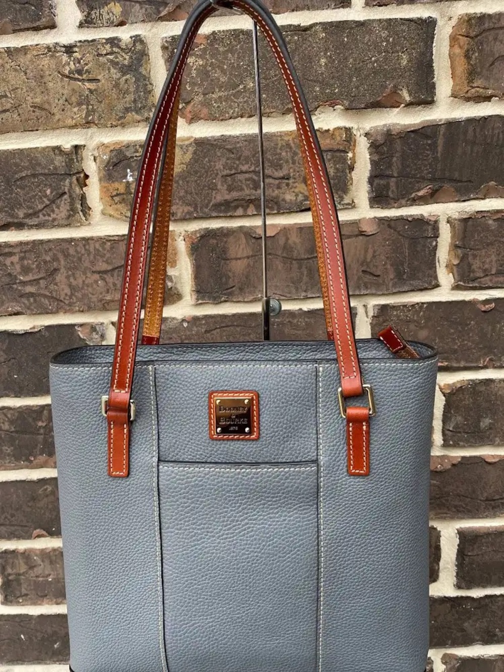 Dooney & Bourke Blue Grey Lexington Shopper